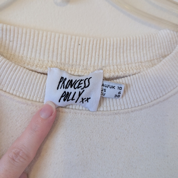 Princess Polly 'Grateful' Sweatshirt Size US 6 - Picture 2 of 3